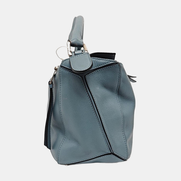 Authenticated pre-owned  Puzzle Small Calfskin Blue - Shoulder Bag at Looply
