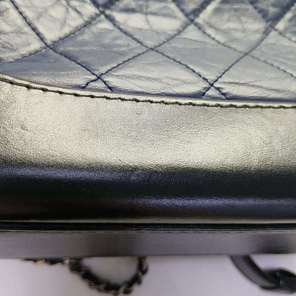 Authenticated pre-owned  Gabrielle Small Calfskin Blue - Shoulder Bag at Looply