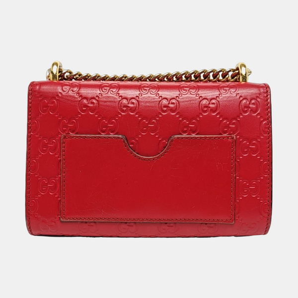 Authenticated pre-owned  Padlock Small Monogram Calfskin Red - Crossbody Bag at Looply