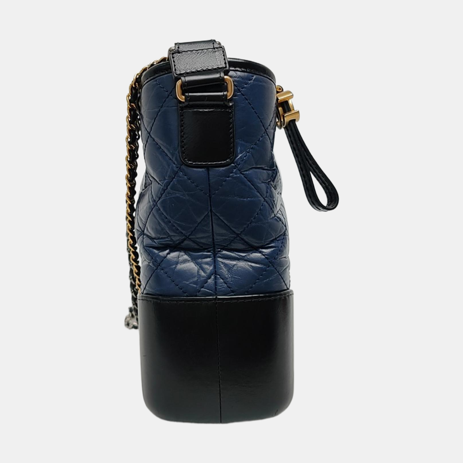 Authenticated pre-owned  Gabrielle Medium Quilted Calfskin Blue - Crossbody Bag at Looply