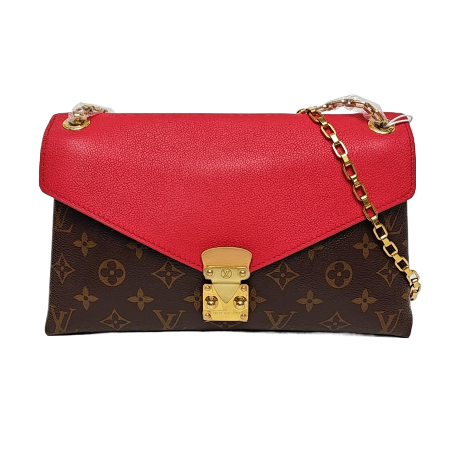 Authenticated pre-owned  Pallas Monogram Coated Canvas Brown - Shoulder Bag at Looply