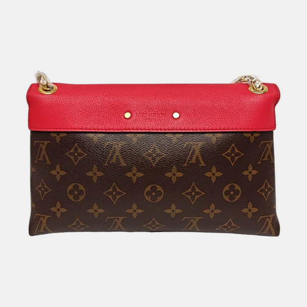 Authenticated pre-owned  Pallas Monogram Coated Canvas Brown - Shoulder Bag at Looply