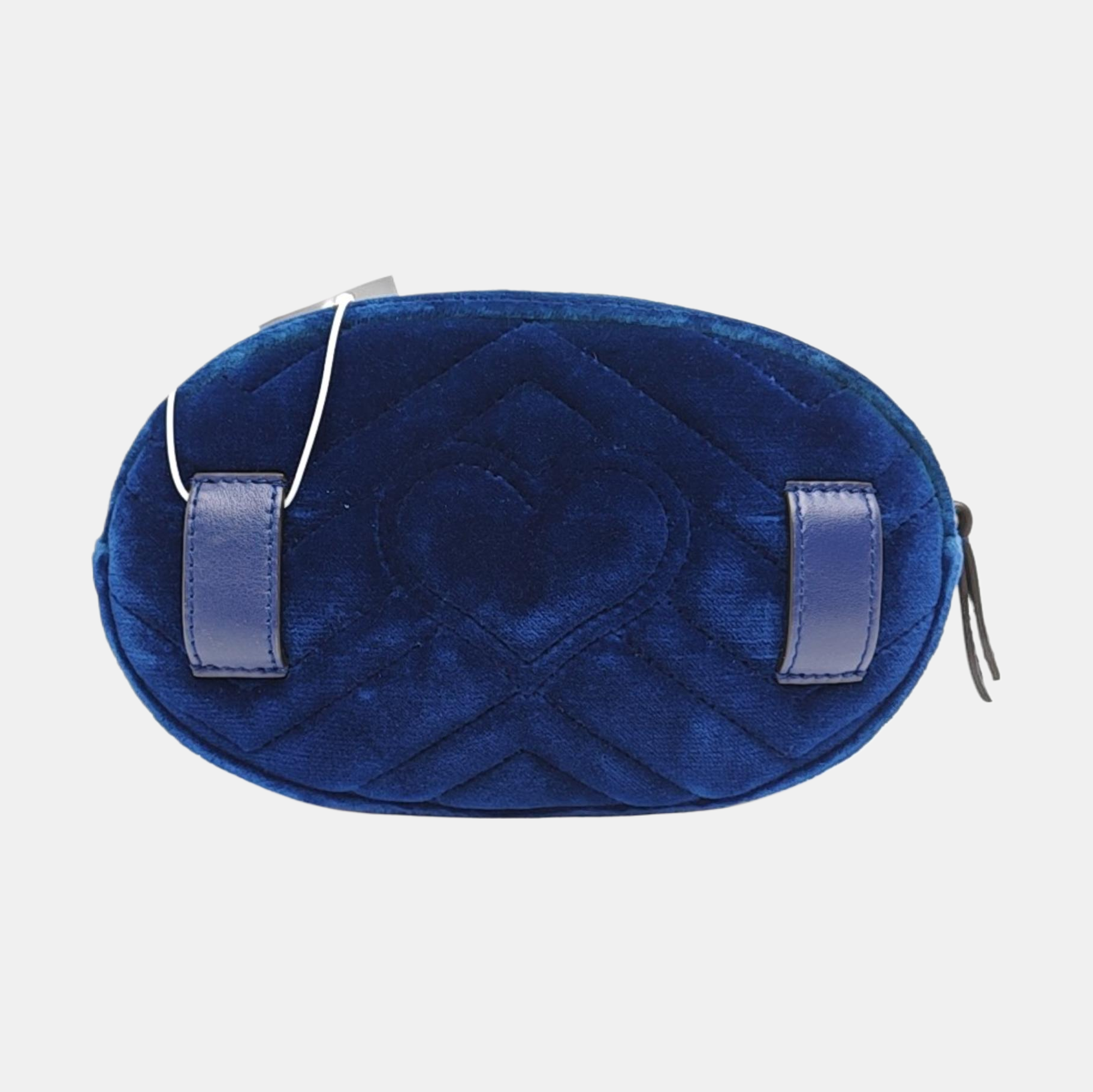 Authenticated pre-owned  GG Marmont Velvet Blue - Belt Bag at Looply