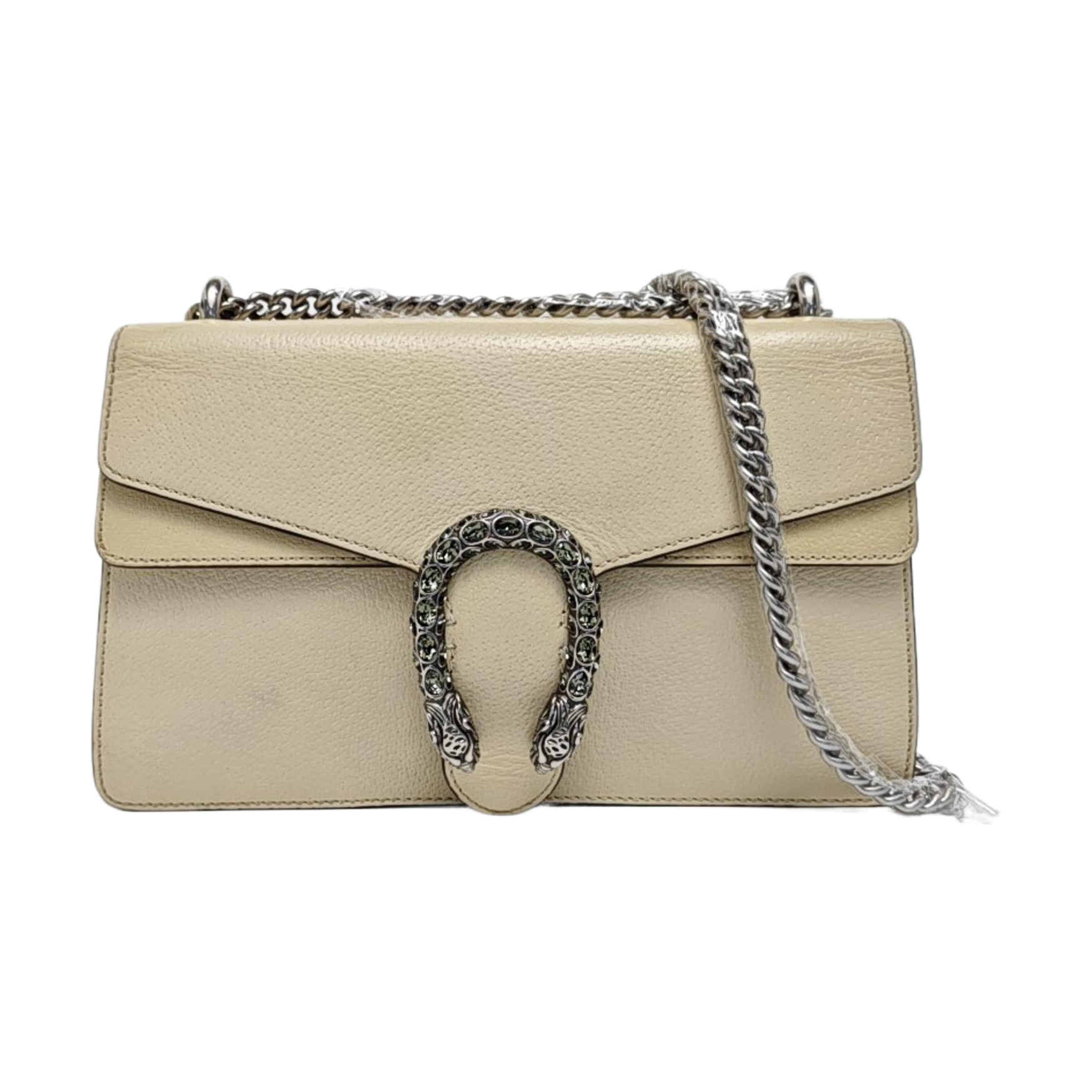 Authenticated pre-owned  Dionysus Super Mini Calfskin White - Shoulder Bag at Looply