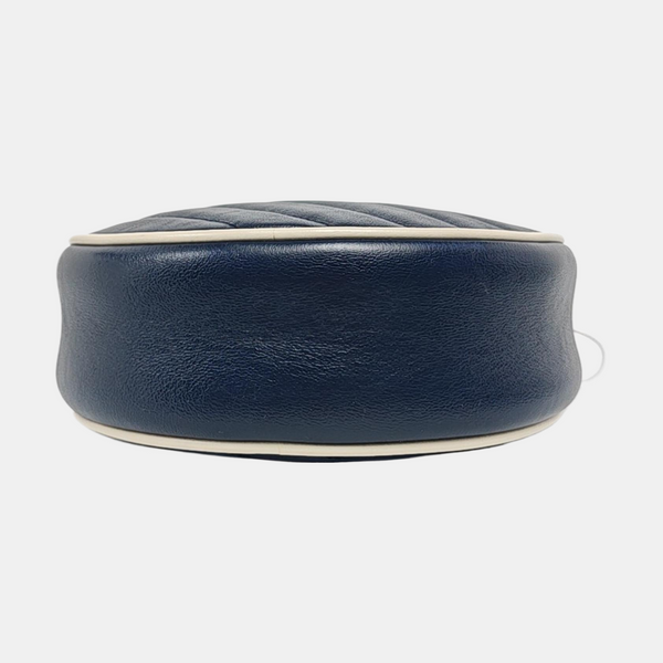 Authenticated pre-owned  GG Marmont Mini Calfskin Blue - Shoulder Bag at Looply