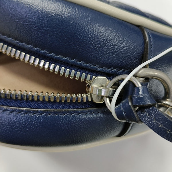 Authenticated pre-owned  GG Marmont Mini Calfskin Blue - Shoulder Bag at Looply