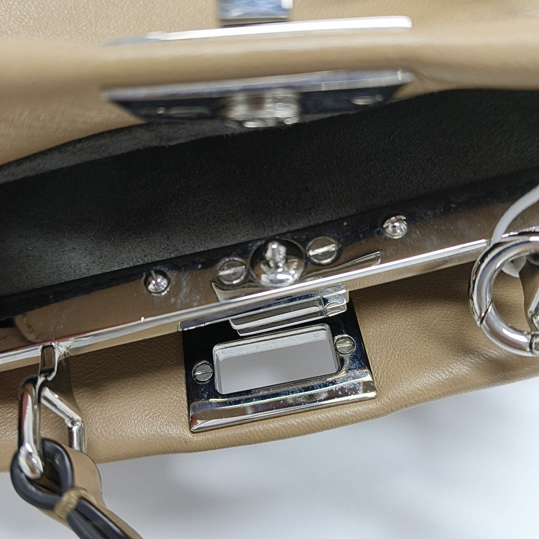 Authenticated pre-owned  Peekaboo Lambskin Beige - Shoulder Bag at Looply