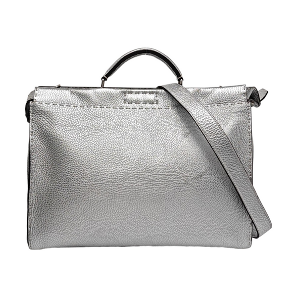 Authenticated pre-owned  Peekaboo Calfskin Silver - Shoulder Bag at Looply
