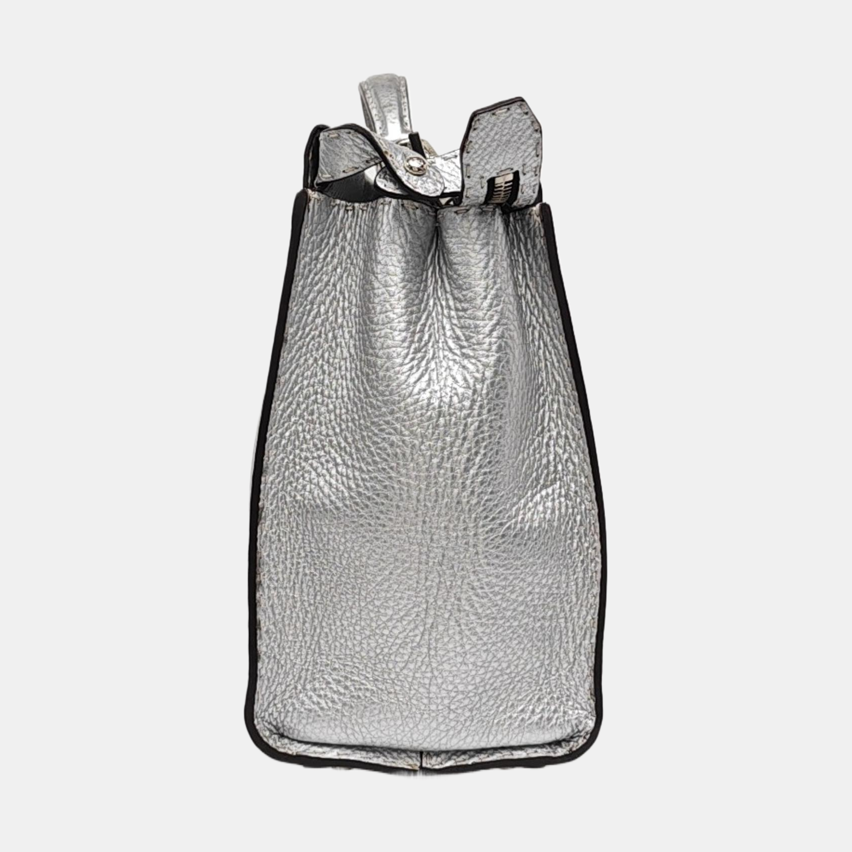 Authenticated pre-owned  Peekaboo Calfskin Silver - Shoulder Bag at Looply