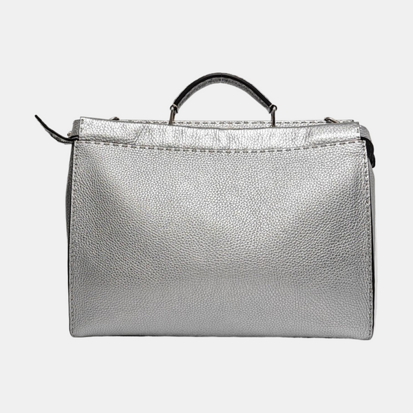 Authenticated pre-owned  Peekaboo Calfskin Silver - Shoulder Bag at Looply