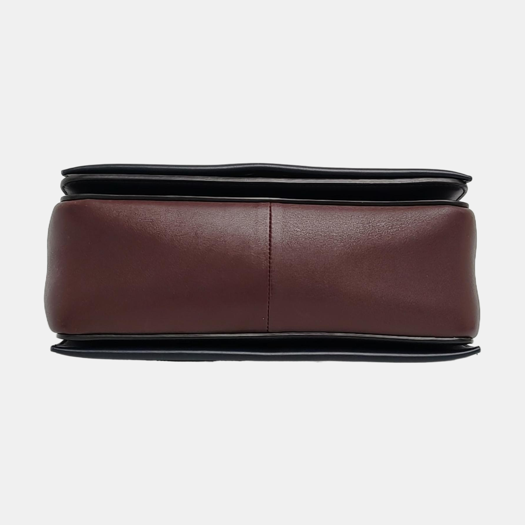 Authenticated pre-owned  Frame Medium Calfskin Burgundy - Crossbody Bag at Looply