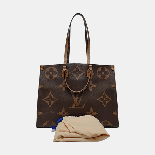 Authenticated pre-owned  Onthego GM Monogram Coated Canvas Brown - Shoulder Bag at Looply