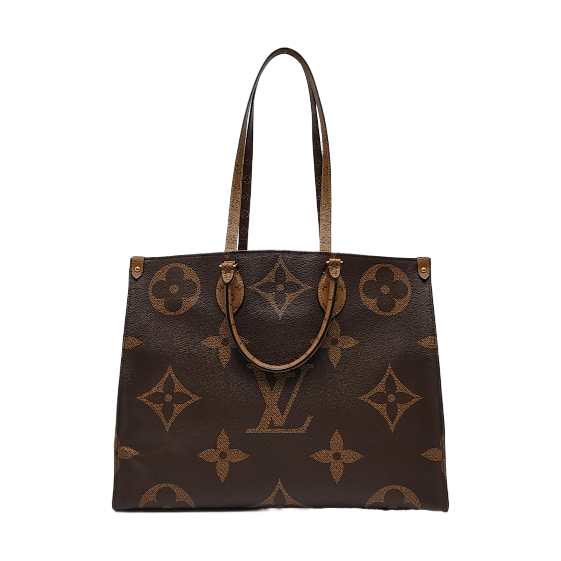 Authenticated pre-owned  Onthego GM Monogram Coated Canvas Brown - Shoulder Bag at Looply