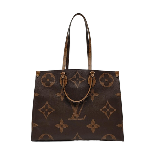 Authenticated pre-owned  Onthego GM Monogram Coated Canvas Brown - Shoulder Bag at Looply