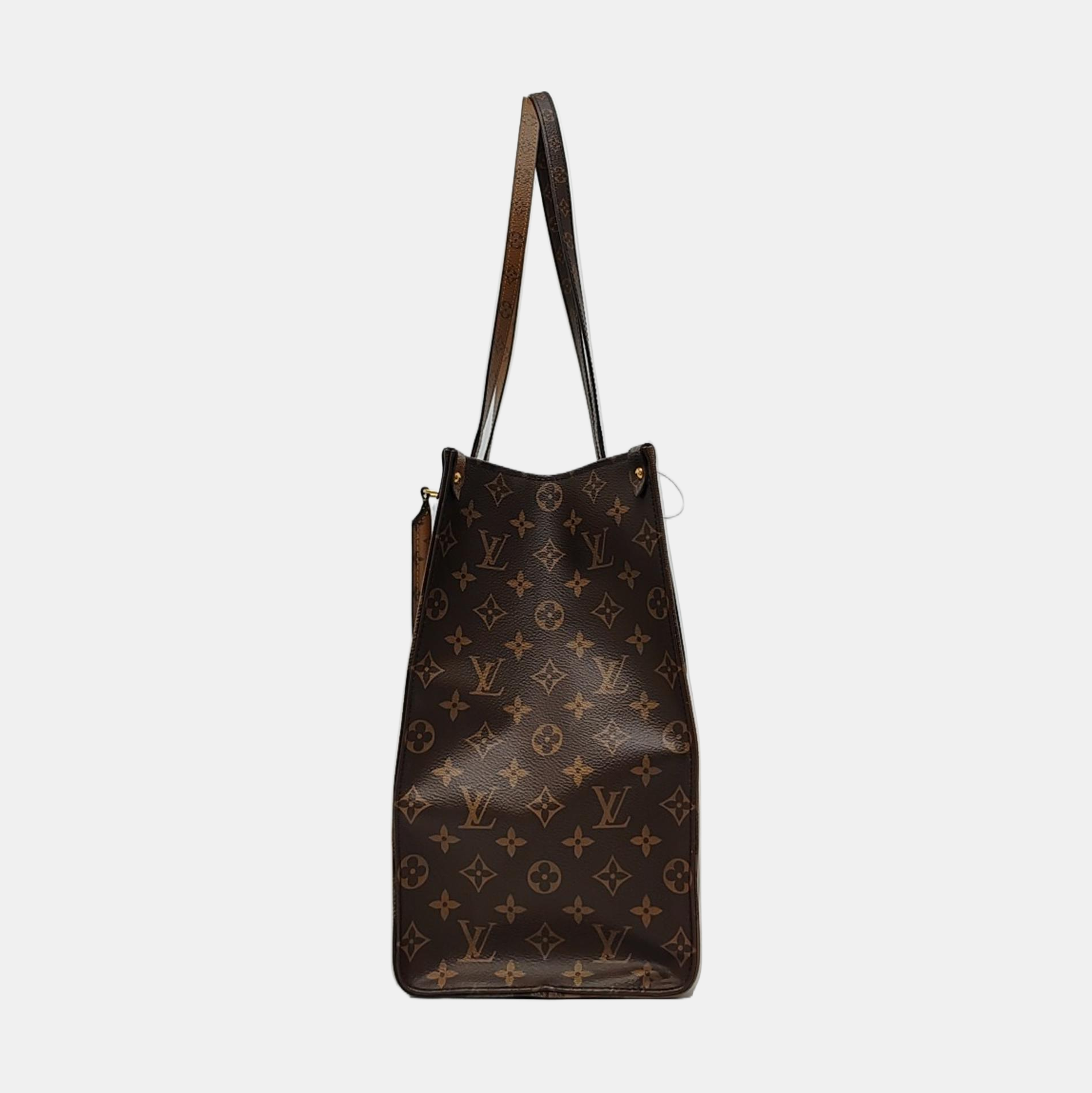 Authenticated pre-owned  Onthego GM Monogram Coated Canvas Brown - Shoulder Bag at Looply