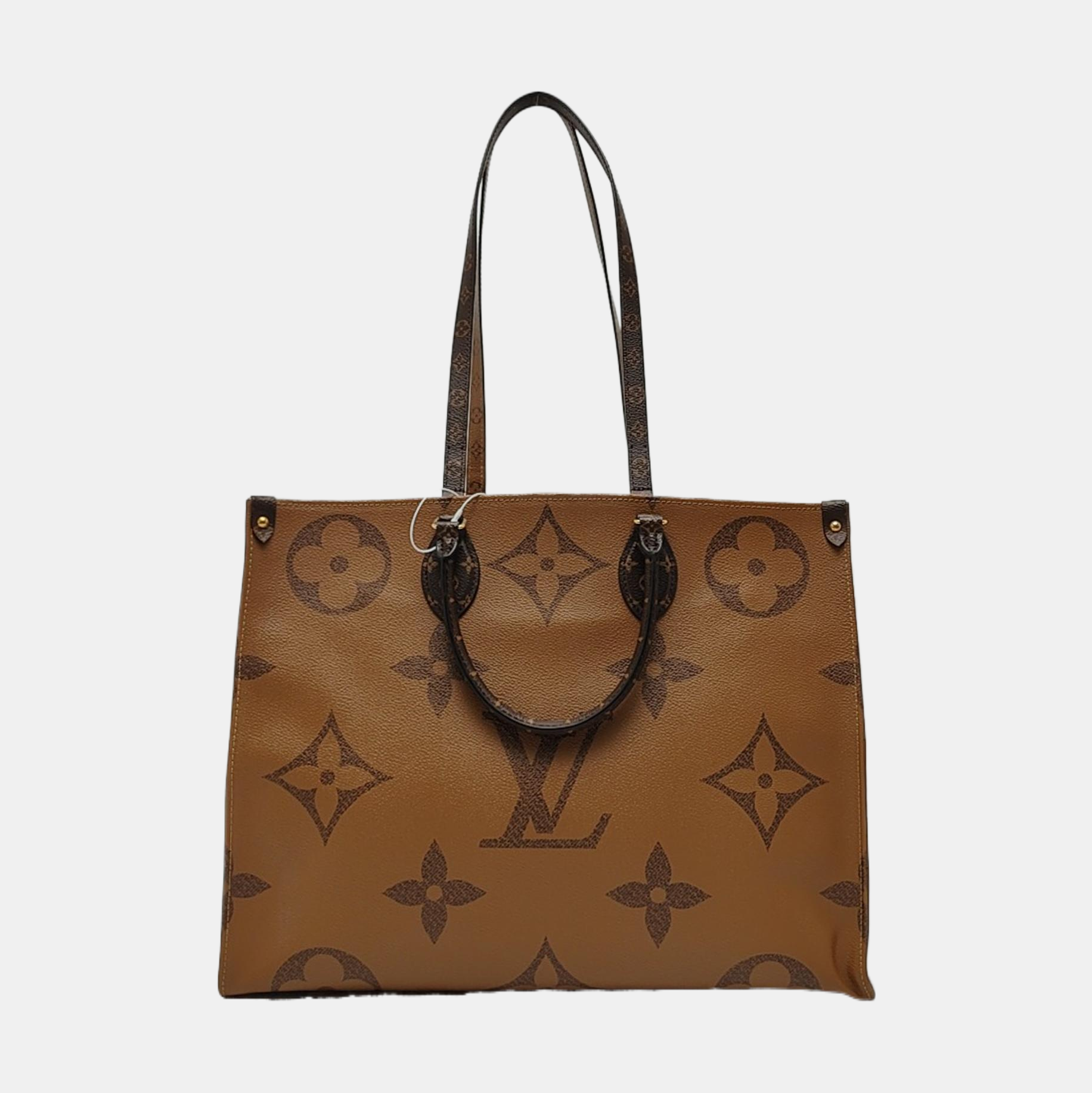 Authenticated pre-owned  Onthego GM Monogram Coated Canvas Brown - Shoulder Bag at Looply
