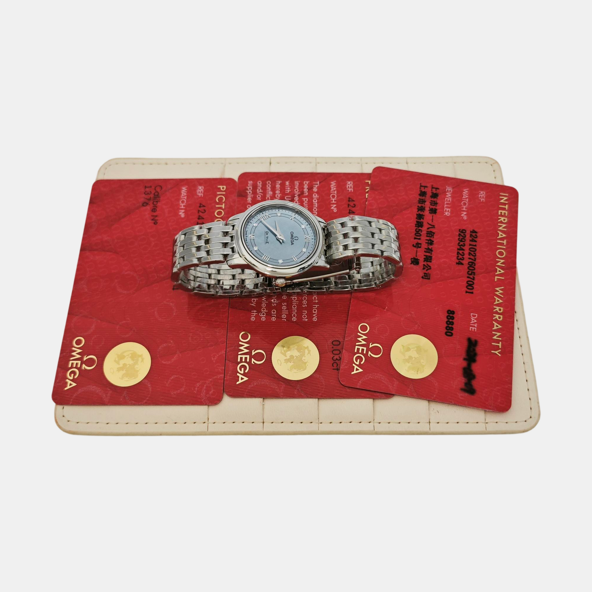 De Ville 27.4mm Light Blue Quartz Watch