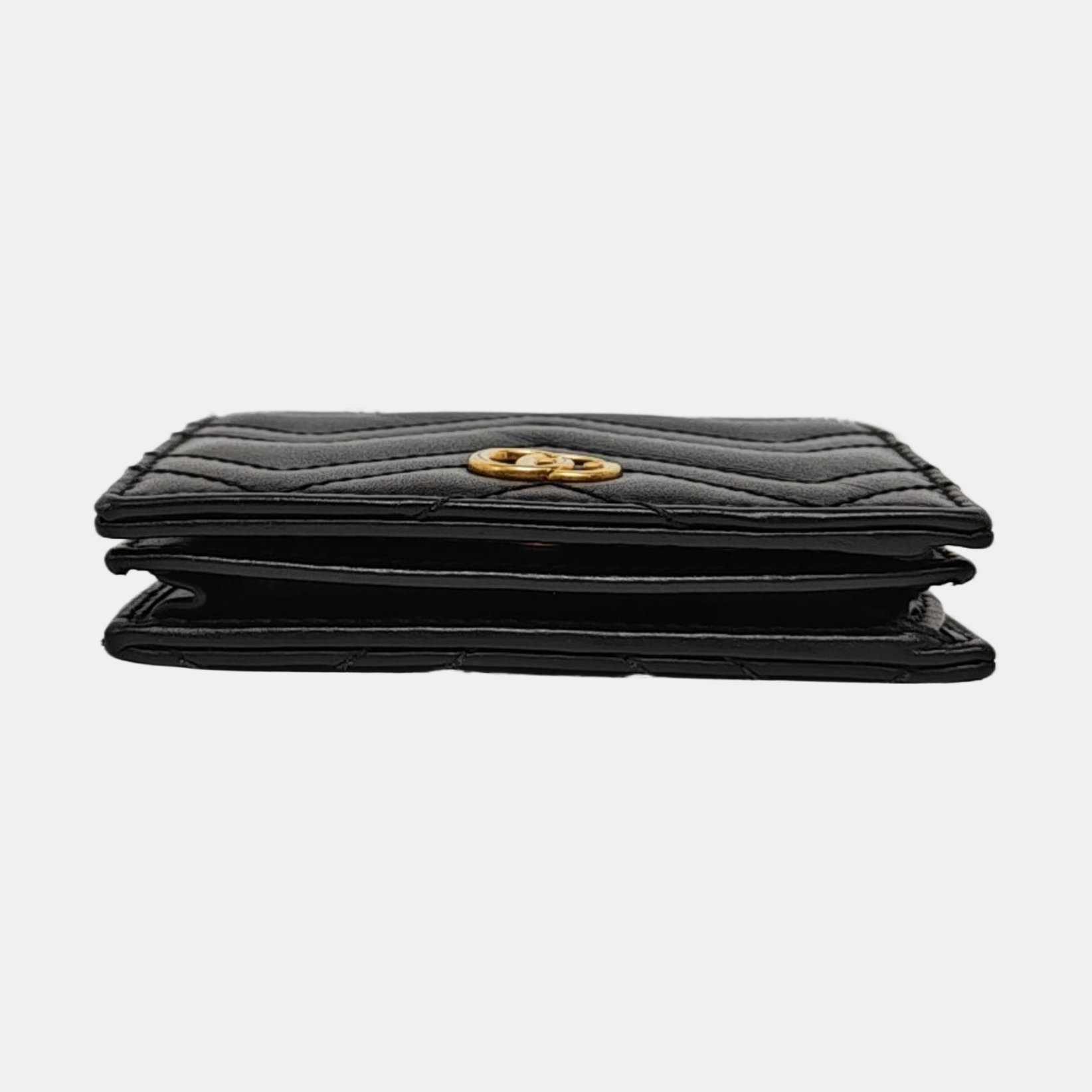 Authenticated pre-owned  GG Marmont Calfskin Black Wallet - Wallet at Looply