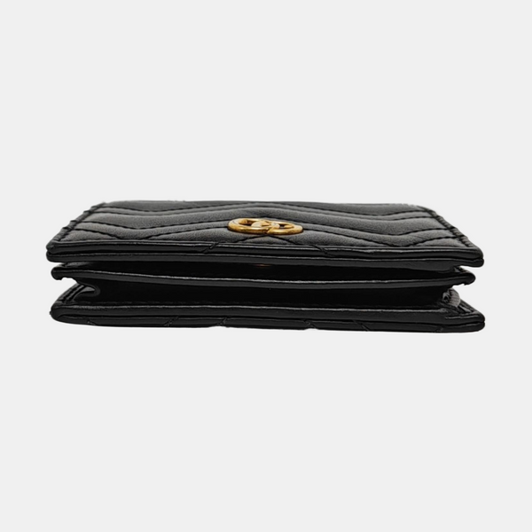 Authenticated pre-owned  GG Marmont Calfskin Black Wallet - Wallet at Looply