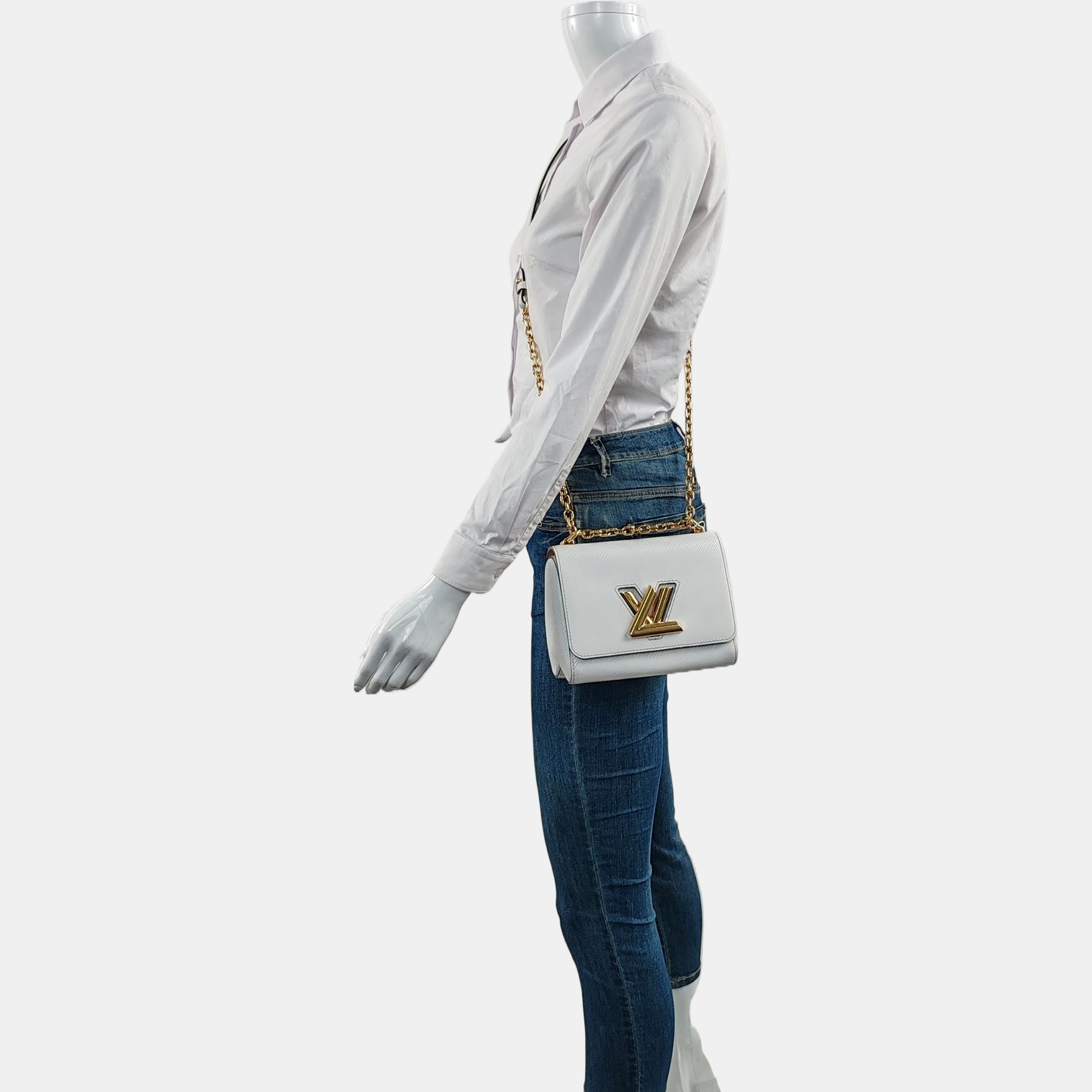 Authenticated pre-owned  Twist PM Epi White - Shoulder Bag at Looply