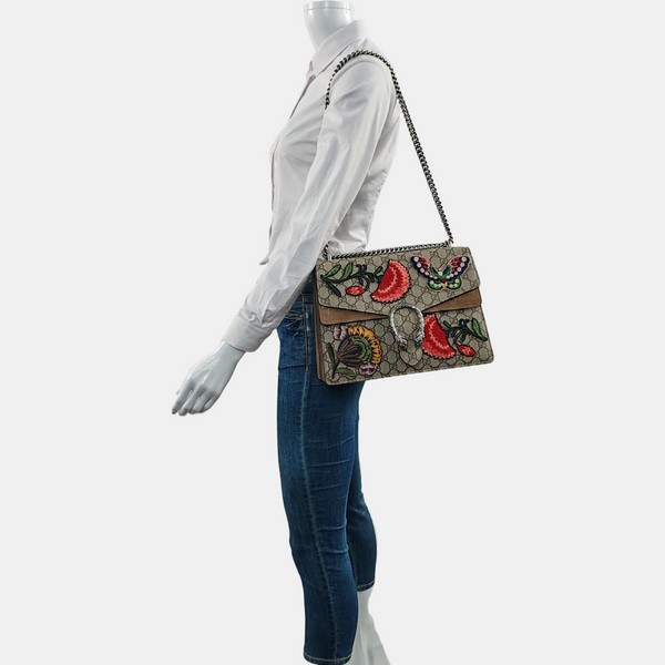 Authenticated pre-owned  Dionysus Super Mini Monogram Coated Canvas Beige - Shoulder Bag at Looply