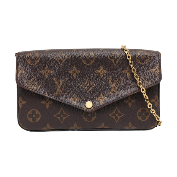 Authenticated pre-owned  Félicie Monogram Coated Canvas Brown - Shoulder Bag at Looply