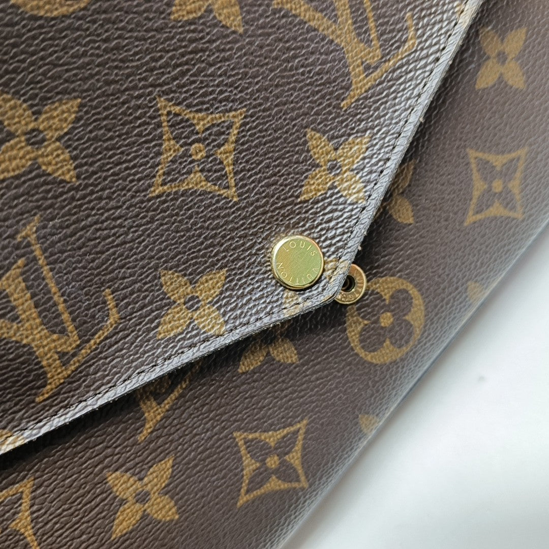 Authenticated pre-owned  Félicie Monogram Coated Canvas Brown - Shoulder Bag at Looply