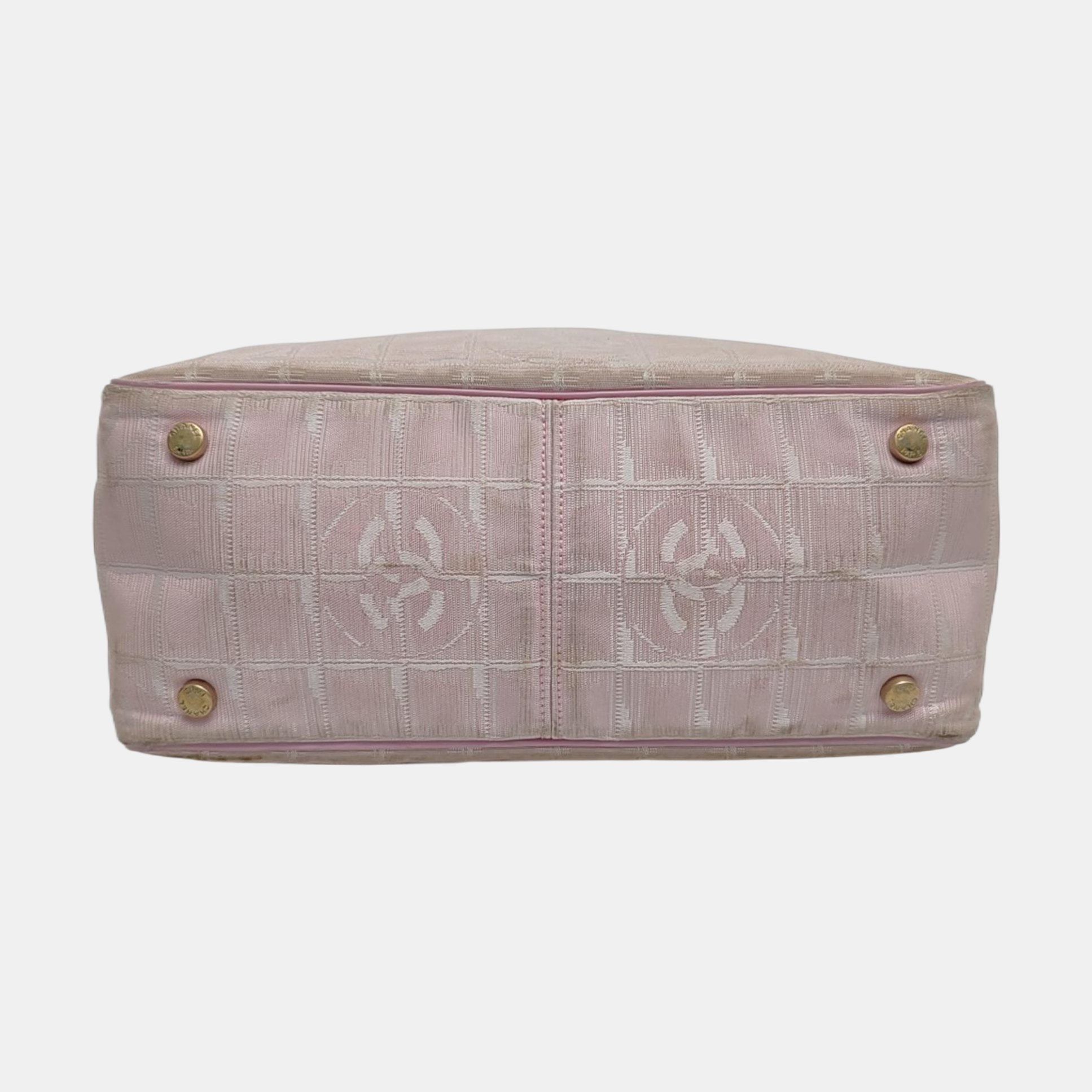Authenticated pre-owned  Travel Line Nylon Pink - Top Handle Bag at Looply