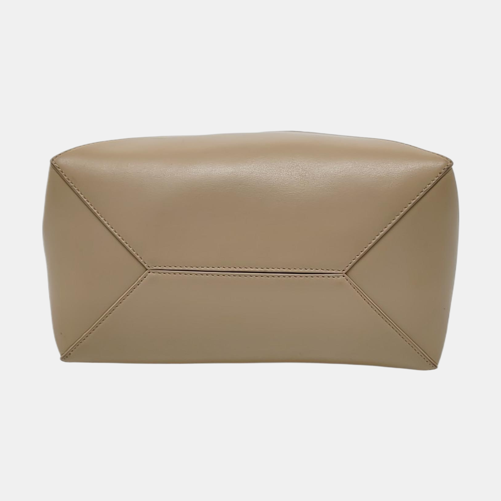 Authenticated pre-owned  Puzzle Fold Medium Calfskin Beige - Shoulder Bag at Looply
