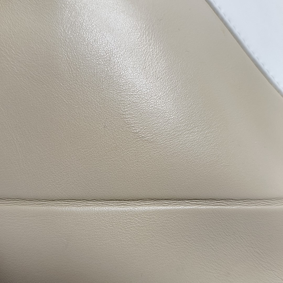 Authenticated pre-owned  Puzzle Fold Medium Calfskin Beige - Shoulder Bag at Looply