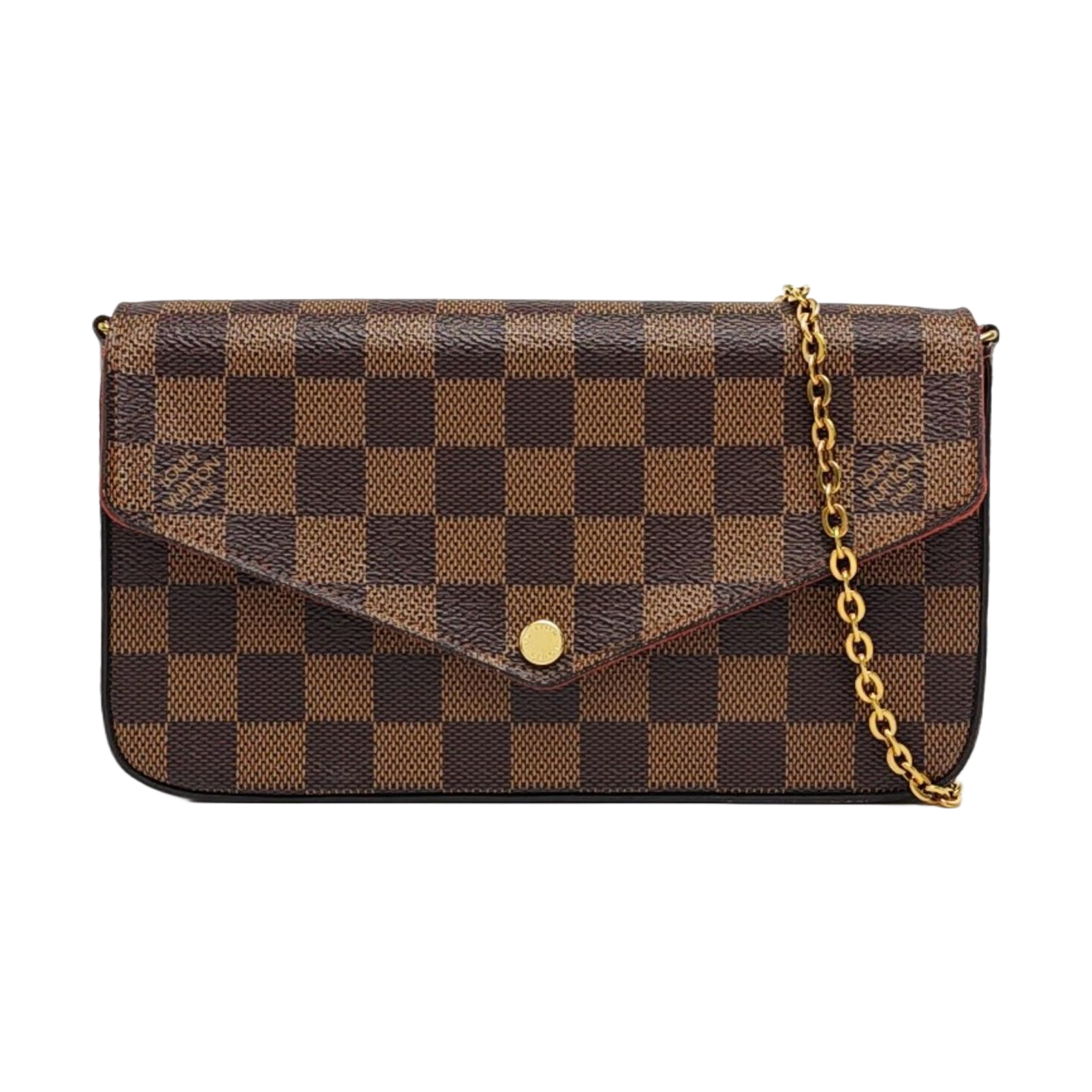 Authenticated pre-owned  Félicie Damier Ebene Coated Canvas Brown - Shoulder Bag at Looply