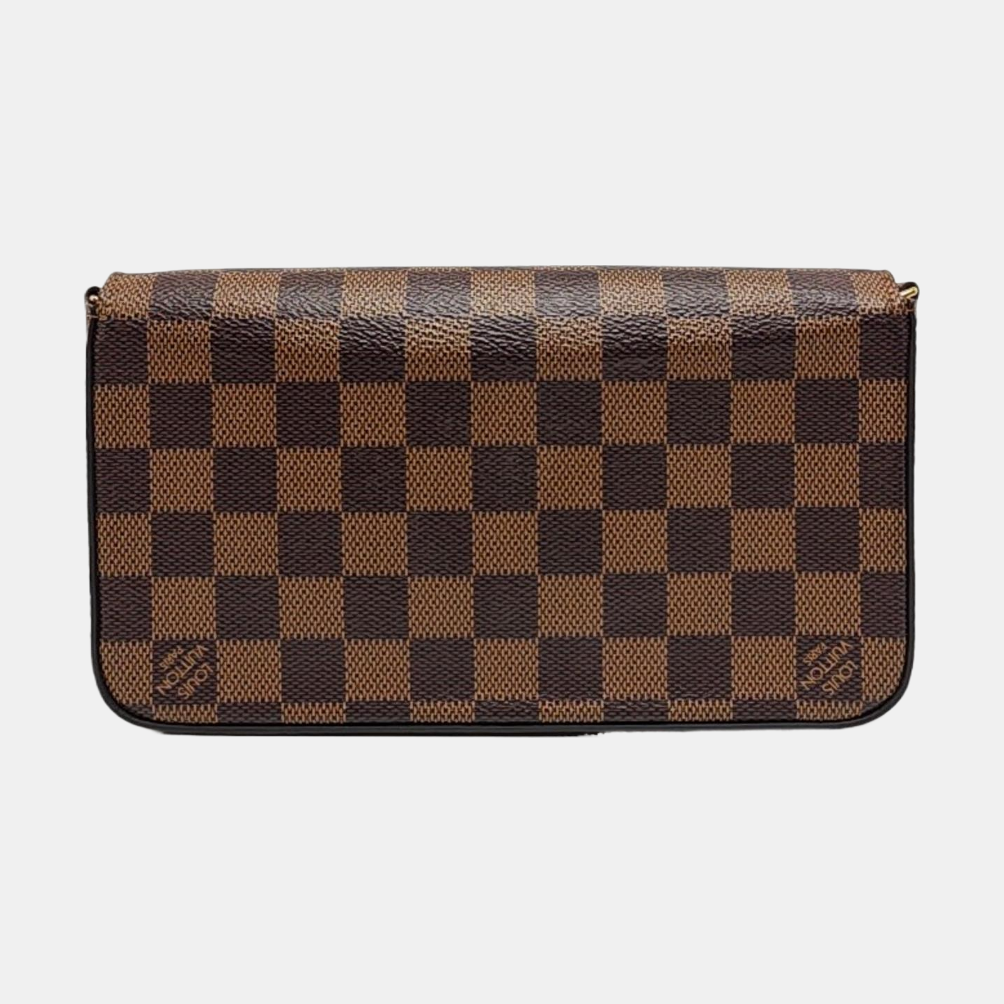 Authenticated pre-owned  Félicie Damier Ebene Coated Canvas Brown - Shoulder Bag at Looply