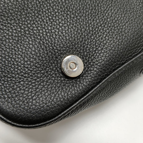 Authenticated pre-owned  Saddle Calfskin Black - Belt Bag at Looply