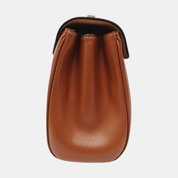 Authenticated pre-owned  16 Small Calfskin Brown - Shoulder Bag at Looply