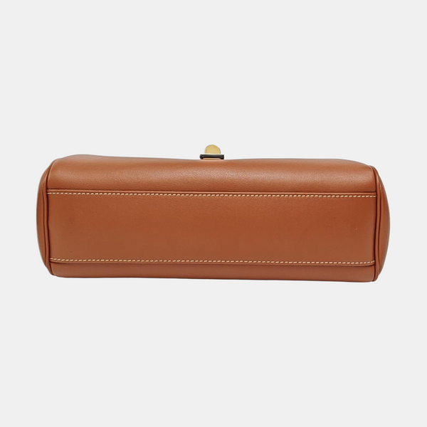 Authenticated pre-owned  16 Small Calfskin Brown - Shoulder Bag at Looply