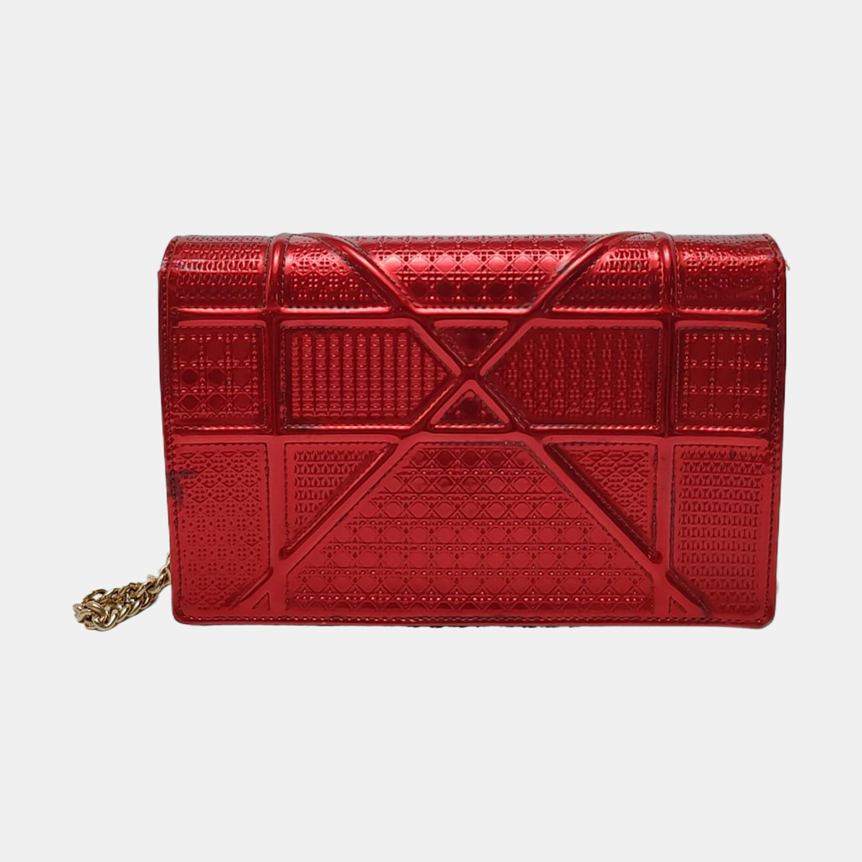 Authenticated pre-owned  Diorama Calfskin Red - Crossbody Bag at Looply