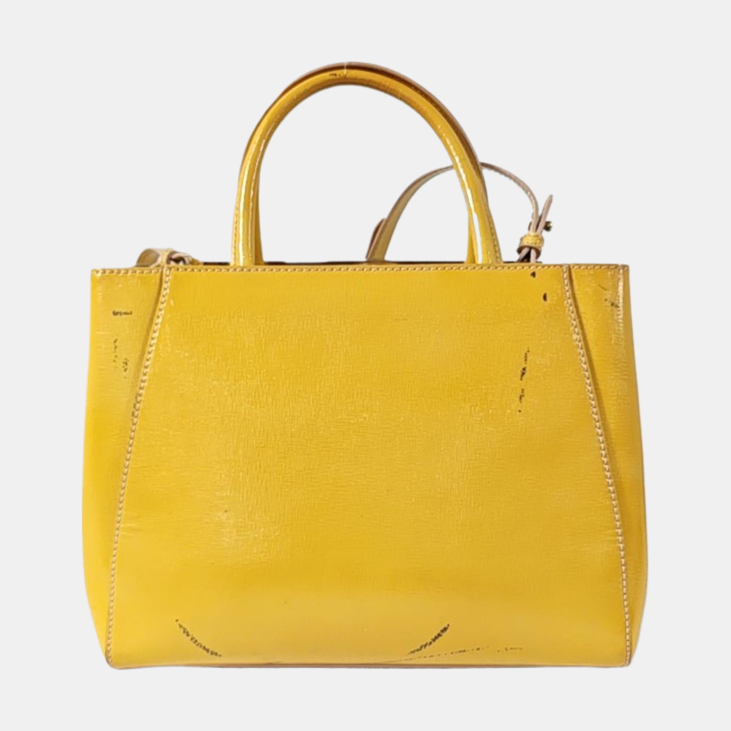 Authenticated pre-owned  2 Jours Small Calfskin Yellow - Shoulder Bag at Looply