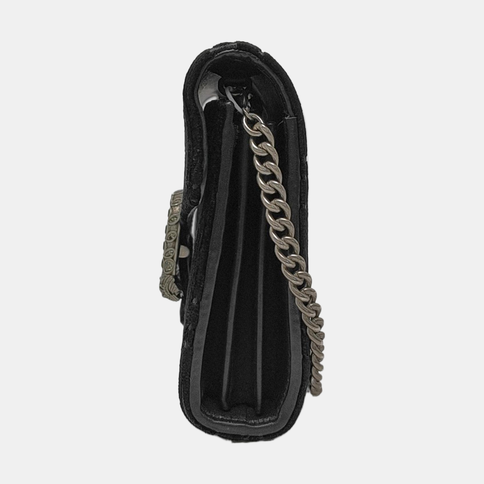 Authenticated pre-owned  Dionysus Super Mini Monogram Velvet Black - Crossbody Bag at Looply