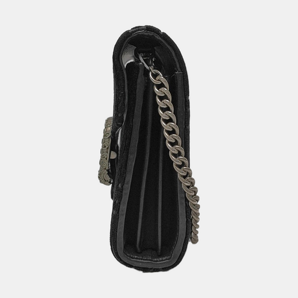 Authenticated pre-owned  Dionysus Super Mini Monogram Velvet Black - Crossbody Bag at Looply