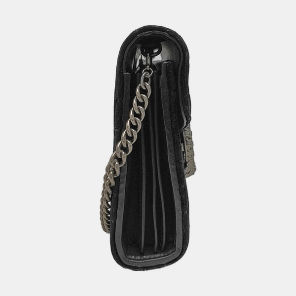 Authenticated pre-owned  Dionysus Super Mini Monogram Velvet Black - Crossbody Bag at Looply