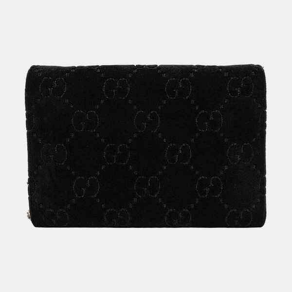 Authenticated pre-owned  Dionysus Super Mini Monogram Velvet Black - Crossbody Bag at Looply