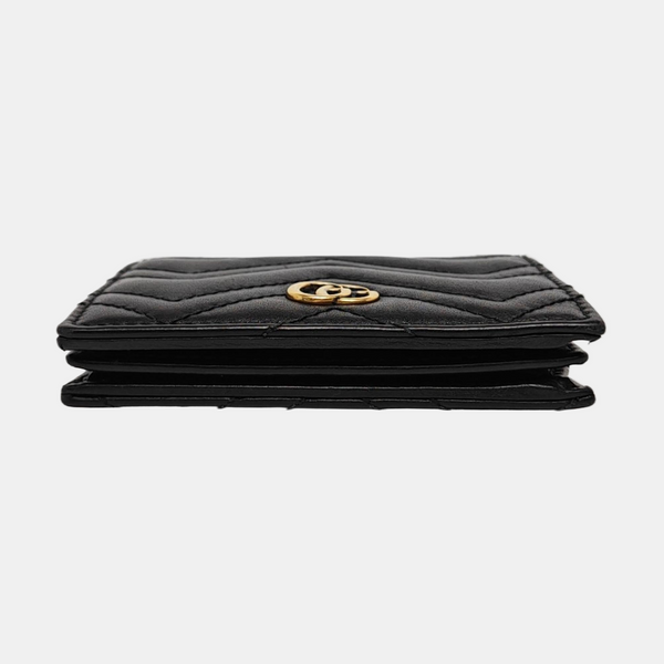 Authenticated pre-owned  GG Marmont Calfskin Black Wallet - Wallet at Looply