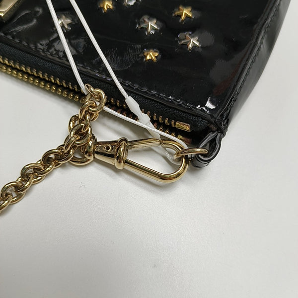 Patent Leather Top Handle Bag Black