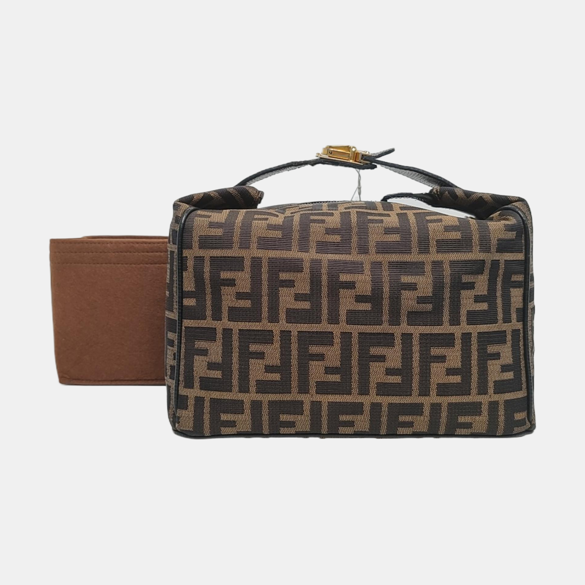Canvas Top Handle Bag Brown