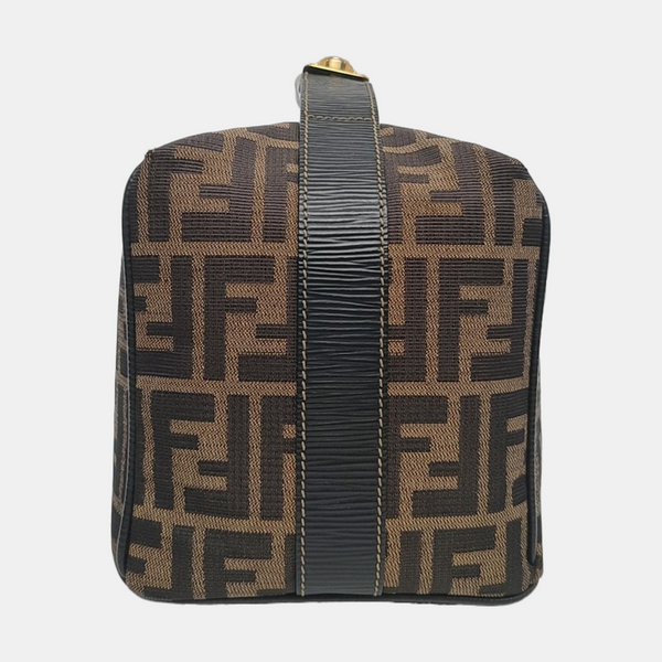 Canvas Top Handle Bag Brown