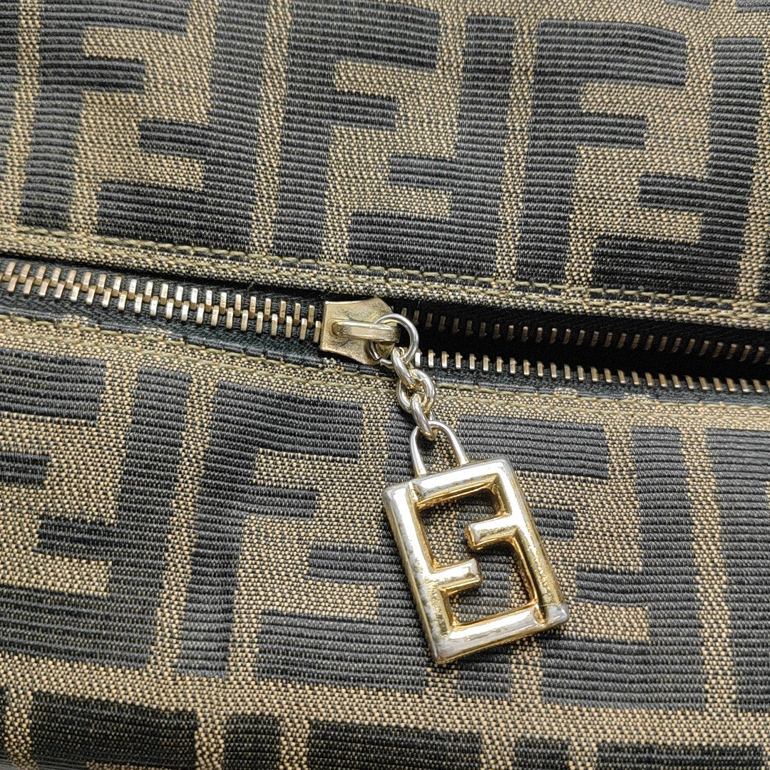 Canvas Top Handle Bag Brown