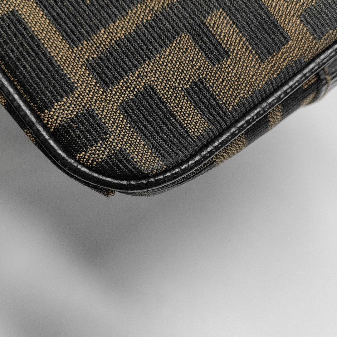 Canvas Top Handle Bag Brown