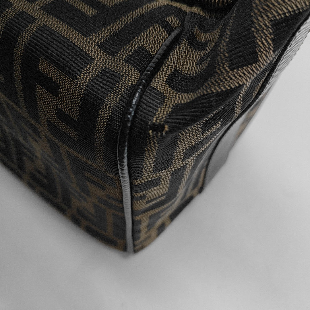 Canvas Top Handle Bag Brown