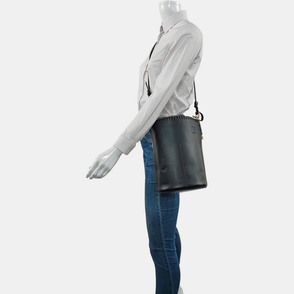 Authenticated pre-owned  Gate Patchwork Black - Crossbody Bag at Looply