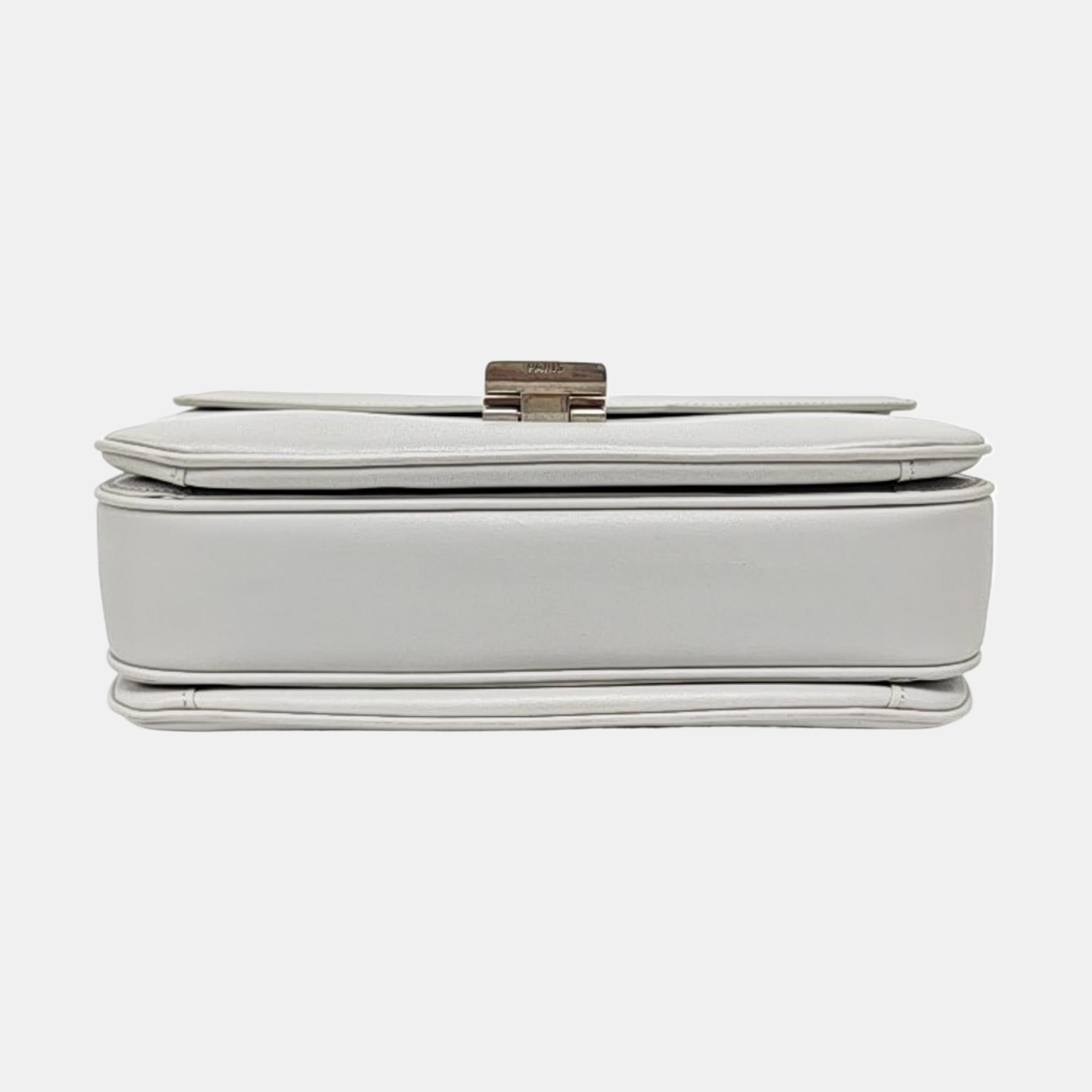 Authenticated pre-owned  C Medium Calfskin Gray - Shoulder Bag at Looply